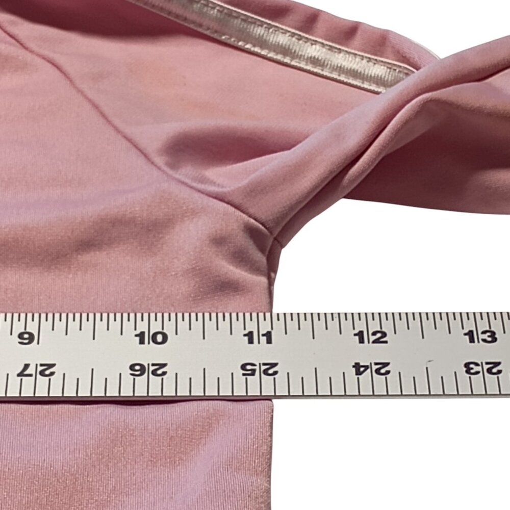 Adidas: Girl's Pink Track Jacket, Pockets Logo Stripe Sleeves, Size 3T - Picture 6 of 7